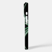 Black & Green Fractal-adjusts for all cases Case-Mate iPhoneケース (裏面 / 左)