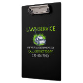 Black Green Lawn Care and Service Professional クリップボード (左)