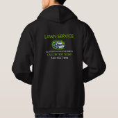 Black Green Lawn Care and Service Professional パーカ (裏面)