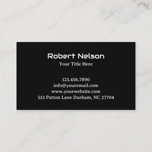 Black Green Modern Lawn Care Landscaping 名刺 (裏面)