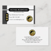 Black & Grey Tab Layers Startup 名刺 (正面/裏面)