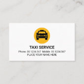 Black Grey Trapezium Yellow Taxi 名刺 (裏面)