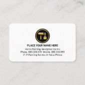 Black Grunge Layer Paint Brush 名刺 (裏面)