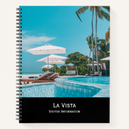 Black Guest Book | Modern Stylish Vacation Rental  ノートブック