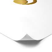 Black Guitar Music Poster ポスター (角)