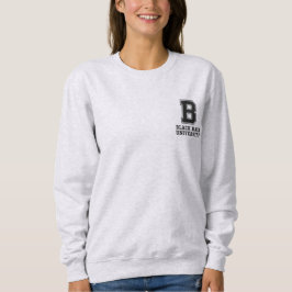 Black Hair College Letter Custom Sweatshirt スウェットシャツ