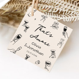 Black Hand Drawn Thats Amore Party フェイバータグ