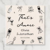 Black Hand Drawn Thats Amore Party フェイバータグ (正面)