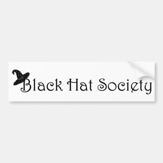 Black Hat会議の社会のバンパーステッカー バンパーステッカー (正面)