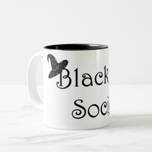 Black Hat会議の社会のマグ ツートーンマグカップ (正面左)