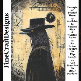 Black Hat & Cloak BQ4デカップゴシックレイヴン 薄葉紙