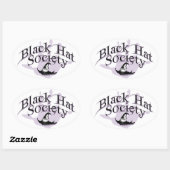 Black Hat Societyスタンプ 楕円形シール (シート)