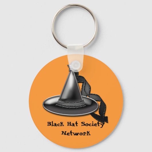 Black Hat Societyネットワークキーチェーン キーホルダー (正面)