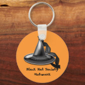 Black Hat Societyネットワークキーチェーン キーホルダー (正面)