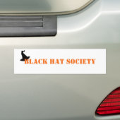 Black Hat Society Halloween バンパーステッカー (車上)