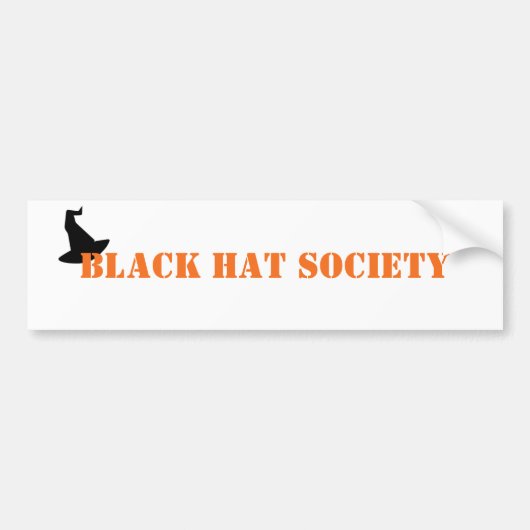 Black Hat Society Halloween バンパーステッカー (正面)