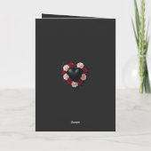 Black Heart And Wreath Of Black Roses カード (裏面)