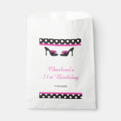 Black Heels Shoes Birthday Party フェイバーバッグ (正面)