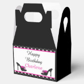 Black Heels Shoes with Black Polka Dots フェイバーボックス (オープン)