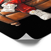 Black Hip Hop Santa Claus African American Santa  ポスター (角)