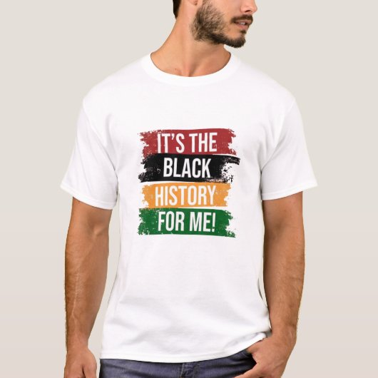 Black History が私の誇り Tシャツ (正面)