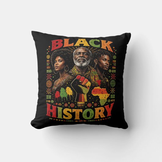 Black History クッション (正面)