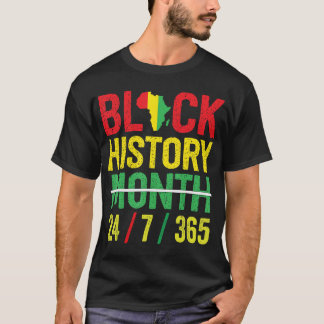 Black History 365 Black History Month 2023 T-Shirt Tシャツ