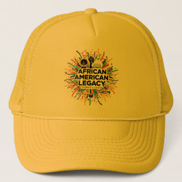 Black History African American Pride Trucker Hat キャップ