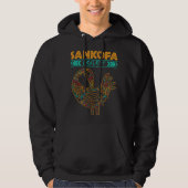 Black History Afrocentric Sankofa Tribal Design パーカ (正面)
