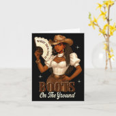 Black History Boots On The Ground Cowgirl Western  カード (黄色い花)