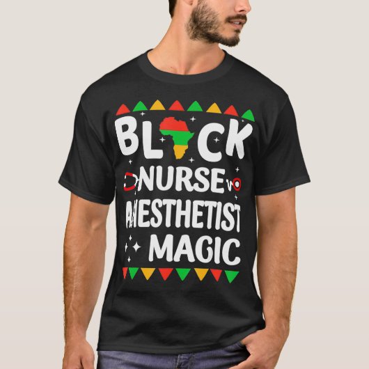 Black History CRNA Nurse Anesthetist African Ameri Tシャツ (正面)