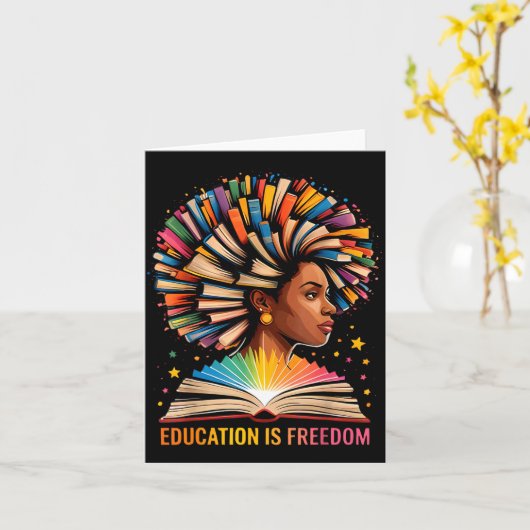 Black History Education Is Dom Books Black History カード (黄色い花)