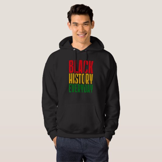 Black History Everyday  Black History Month Celebr パーカ (正面フル)