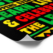Black History Happens Every Day Learn Live Celebra ポスター (角)