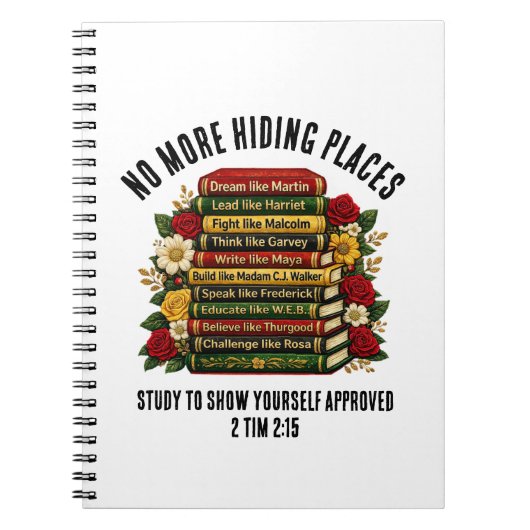 Black History Icons Heroes Christian Study ノートブック (正面)
