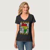 Black History Is American History African American Tシャツ (正面フル)