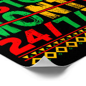 Black History Is American History African Men Wome ポスター (角)