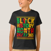 Black History Is American History African Men Wome Tシャツ (正面)