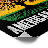 Black History Is American History Bhm African Root ポスター (角)