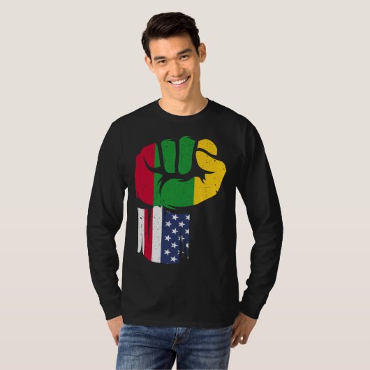 Black History Is American History  Black History M Tシャツ (正面フル)