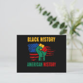 Black History Is American History Month ポストカード (スタンド正面)