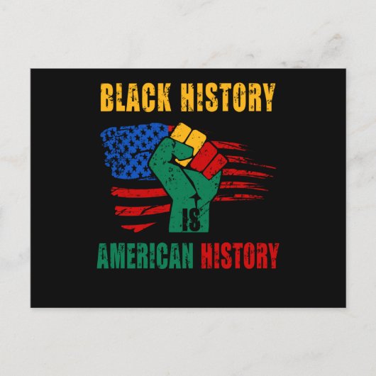 Black History Is American History Month ポストカード (正面)