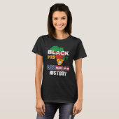 Black History Is American History Patriotic Africa Tシャツ (正面フル)