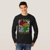 Black History Is American History Patriotic Africa Tシャツ (正面フル)