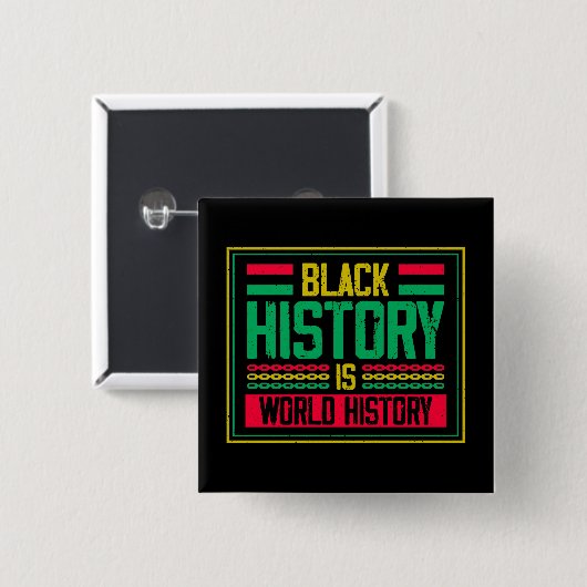Black History is World HIstory 缶バッジ (正面&裏面)