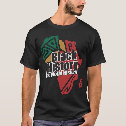 Black History Is World History Tシャツ (正面)
