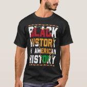 Black History is World History USA African Tシャツ (正面)