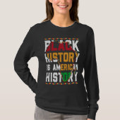 Black History is World History USA African Tシャツ (正面)