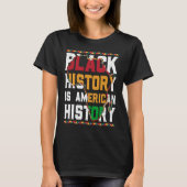 Black History is World History USA African Tシャツ (正面)