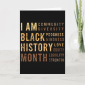 Black History Month  カード (正面)